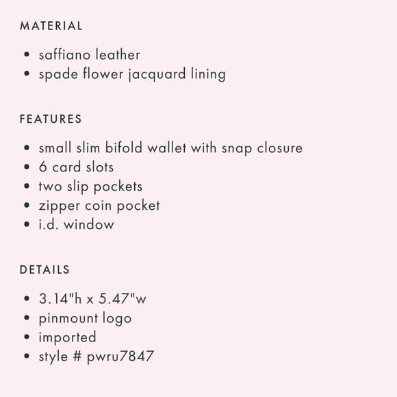 NWT Kate Spade Spencer bifold wallet orange red - Picture 5 of 5